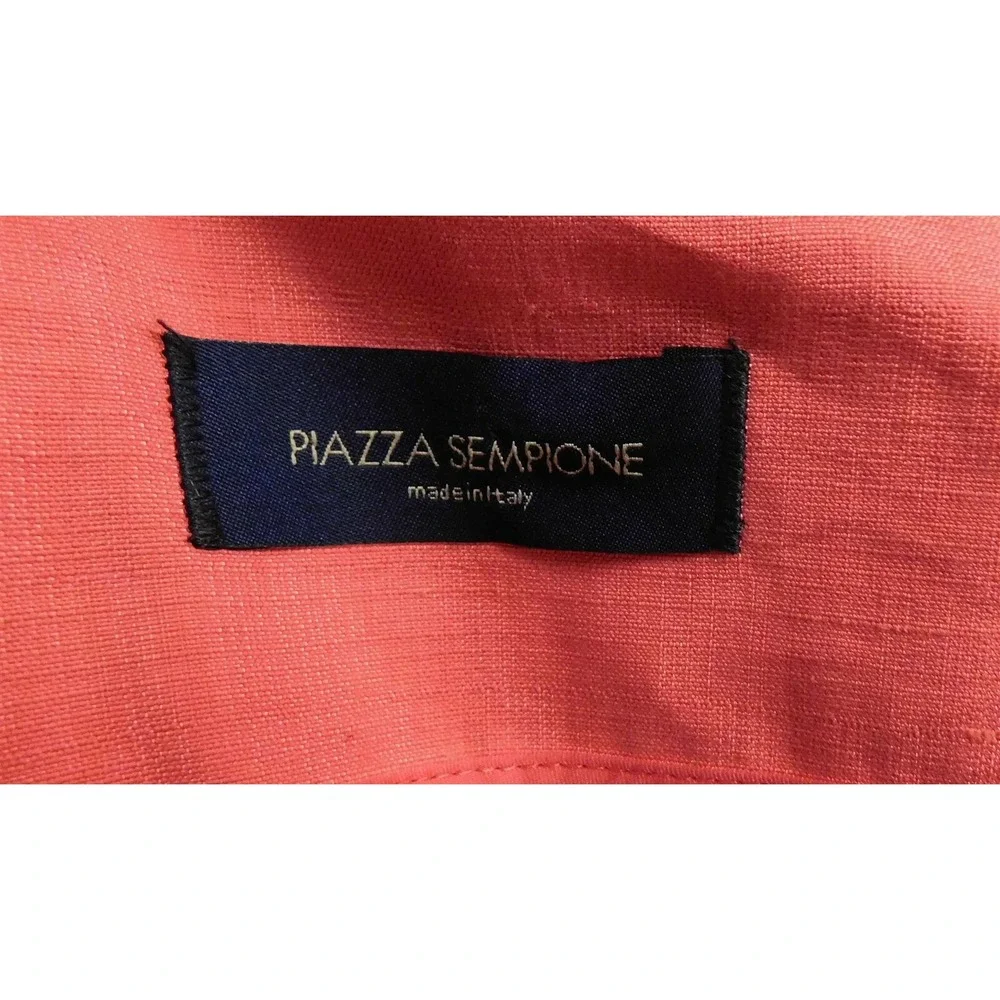 Piazza Sempione Italy Salmon‎ Pink Cotton Silk Blend Jacket sz 46